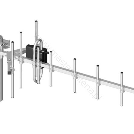 Antena kierunkowa ATK-10/850-960MHz GSM/GPRS/EDGE o zysku 13 dBi ze złączem FME żeńskim.