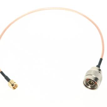 Konektor (pigtail) SMA męski prosty - N męski kabel RG316.