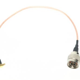 Konektor (pigtail) MC-CARD męski kątowy - N męski kabel RG316.
