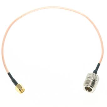 Konektor (pigtail) RP SMA żeński prosty - N żeński na kablu RG316.