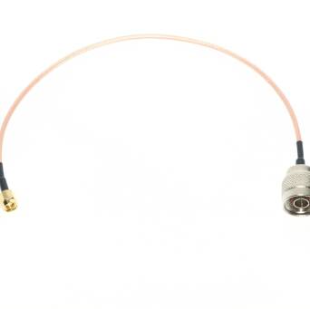 Konektor (pigtail) RP SMA męski prosty - N męski kabel RG316.