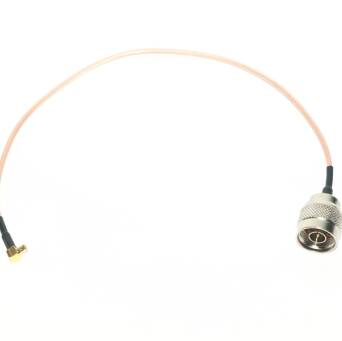 Konektor (pigtail) MCX męski kątowy - N męski kabel RG316.